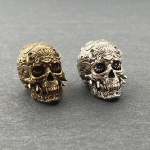 Lanyard Bead Oni Skull