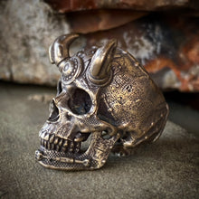 Load image into Gallery viewer, Bronze Techskull.3 Ring
