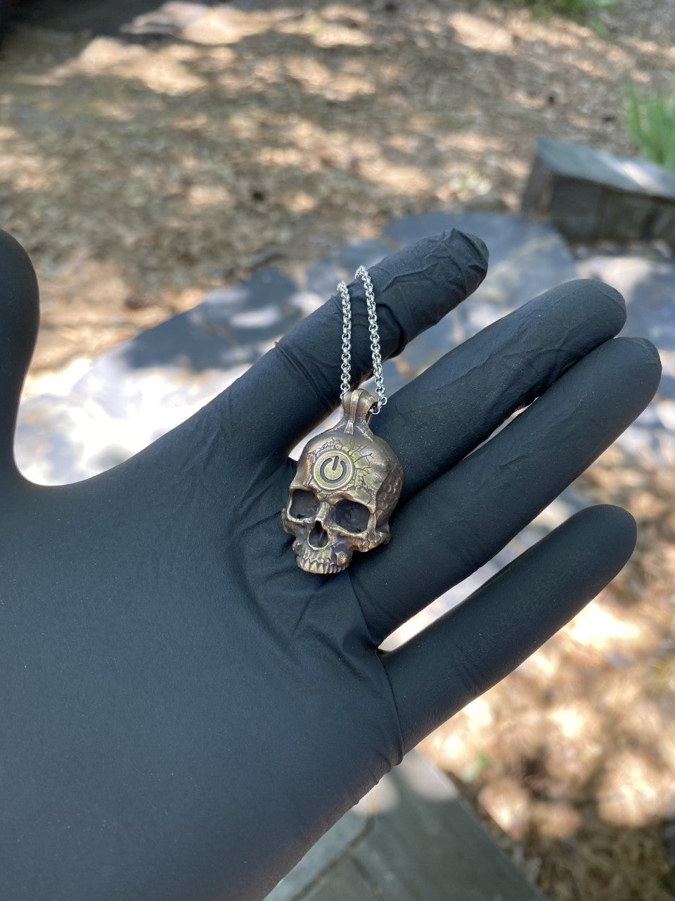 Brass TechSkull.2 Pendant