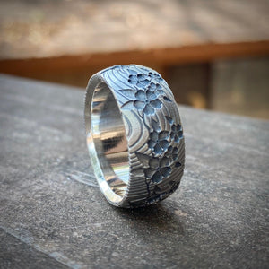 Cherry Blossom Band Sterling Silver