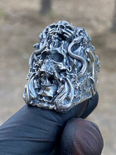 Load image into Gallery viewer, Tattoo Totem Ring Sterling Silver