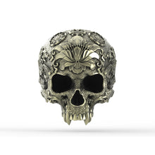 Load image into Gallery viewer, Bronze Ornamental SkullRing1