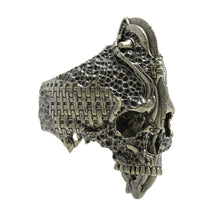 Load image into Gallery viewer, Bronze Chisel Skull Ring