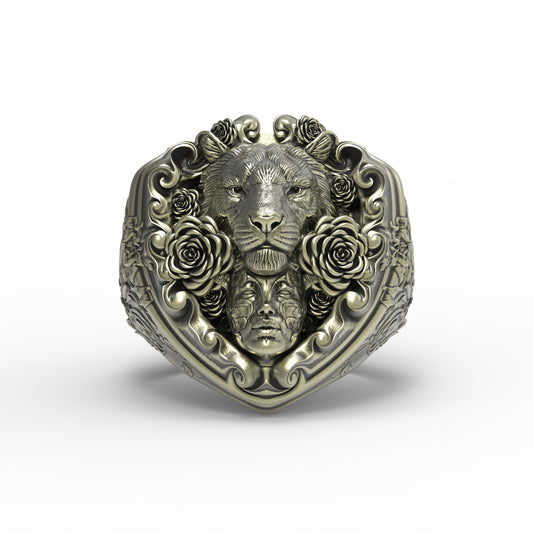 Tigresa Floral Bronce