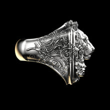 Load image into Gallery viewer, Floral Tigress Ring Sterling Silver