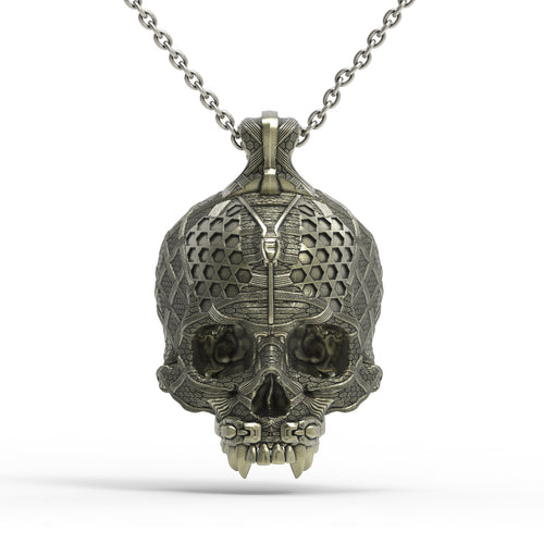 Colgante TechSkull.4 de bronce