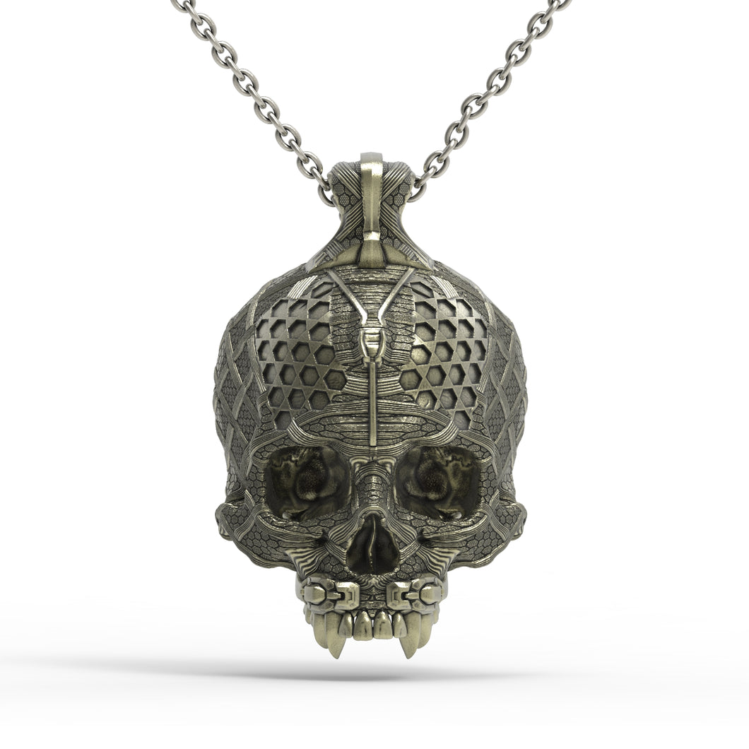 Bronze TechSkull.4 Pendant