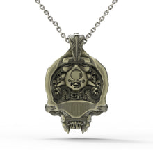Load image into Gallery viewer, Bronze TechSkull.4 Pendant
