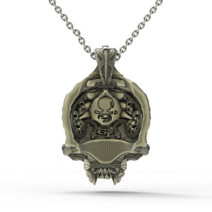 Bronze TechSkull.4 Pendant