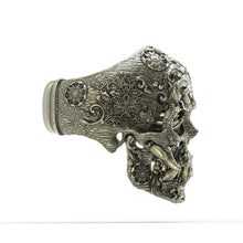 Load image into Gallery viewer, Bronze Oni Skull Ring