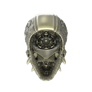 Bronze Oni Skull Ring