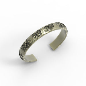 Bronze Cherry Blossom Cuff Bracelet