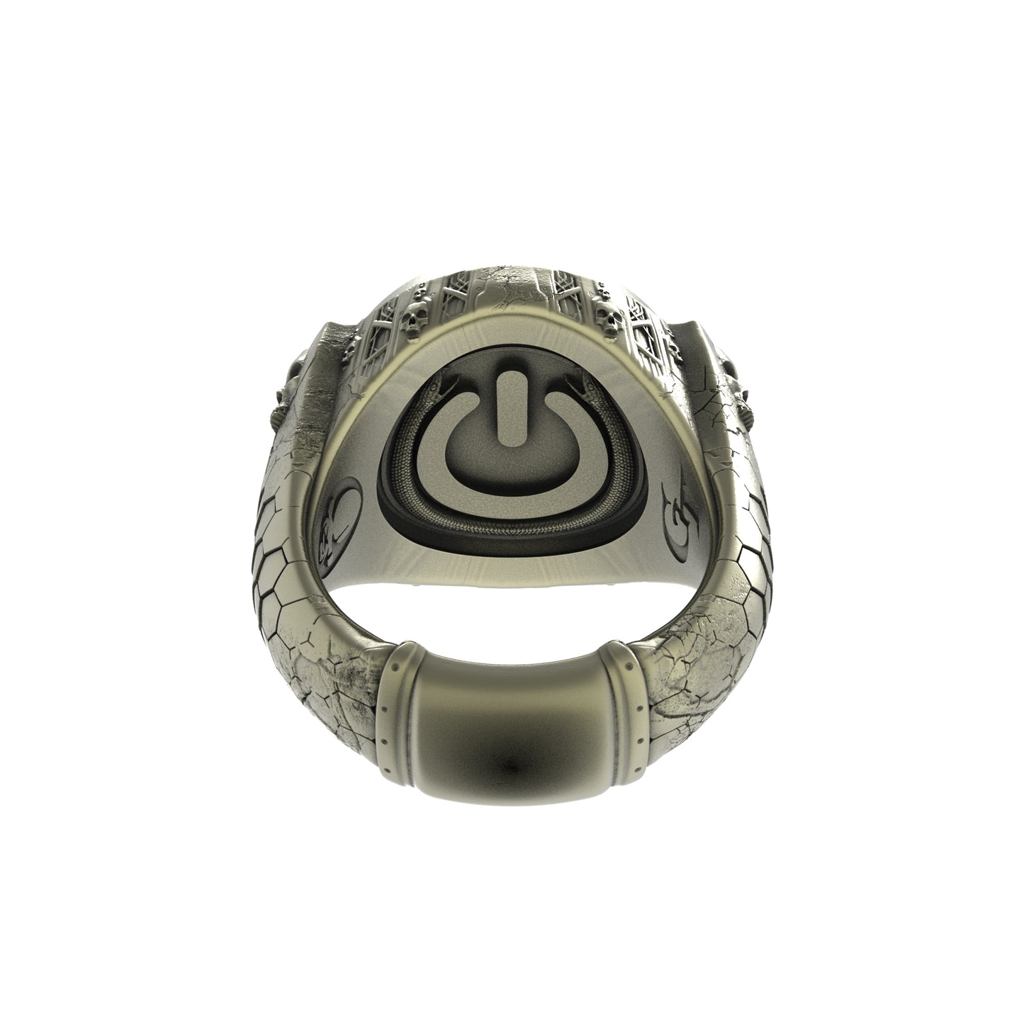 Anillo de sello de poder de bronce