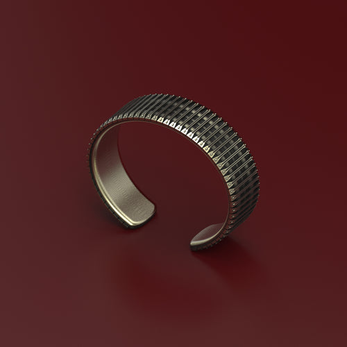 Bronze Bracketed Cuff Bracelet