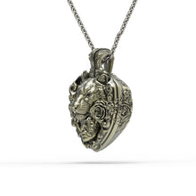 Load image into Gallery viewer, Bronze Floral Tigress Pendant