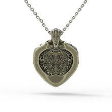 Load image into Gallery viewer, Bronze Floral Tigress Pendant