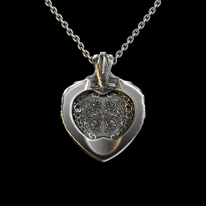 Floral Tigress Sterling Pendant