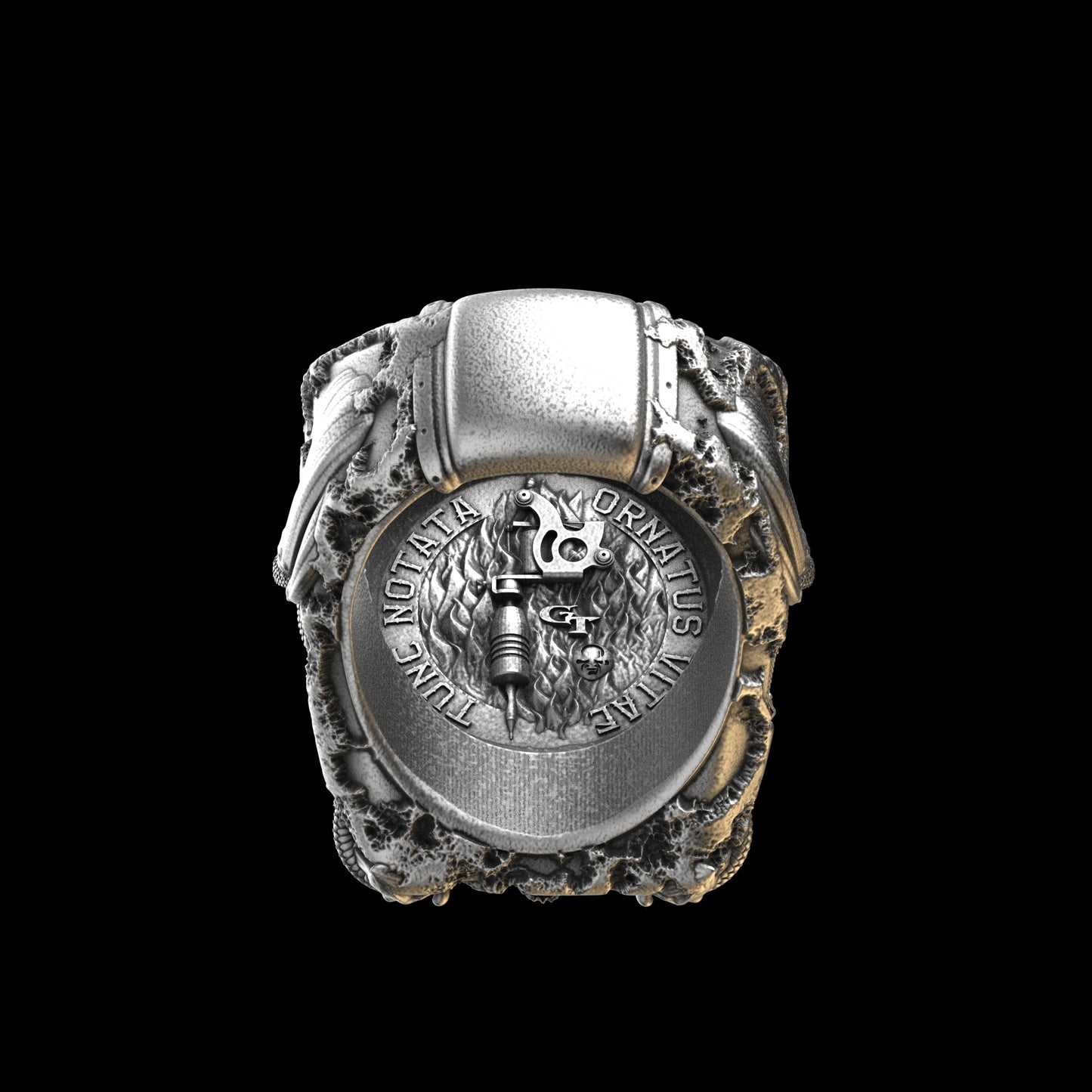 Anillo Tótem Tatuaje Plata Esterlina