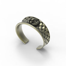 Load image into Gallery viewer, Floral Tigress Cushion Cuff- Bronze &amp; Sterling Versions