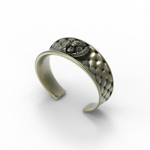 Floral Tigress Cushion Cuff- Bronze & Sterling Versions