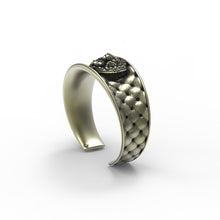 Load image into Gallery viewer, Floral Tigress Cushion Cuff- Bronze &amp; Sterling Versions