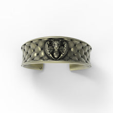 Load image into Gallery viewer, Floral Tigress Cushion Cuff- Bronze &amp; Sterling Versions