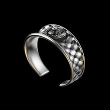 Load image into Gallery viewer, Floral Tigress Cushion Cuff- Bronze &amp; Sterling Versions