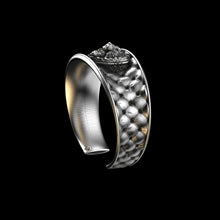 Load image into Gallery viewer, Floral Tigress Cushion Cuff- Bronze &amp; Sterling Versions