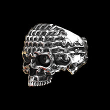 Load image into Gallery viewer, Tessilation Skull Ring Sterling Silver