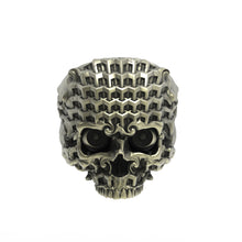 Load image into Gallery viewer, Bronze Tessilation Skull Ring