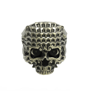 Bronze Tessilation Skull Ring