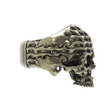Load image into Gallery viewer, Bronze Tessilation Skull Ring