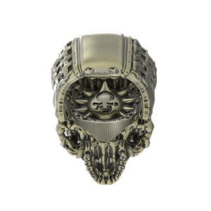 Bronze Tessilation Skull Ring