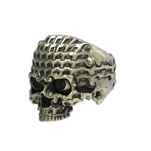 Load image into Gallery viewer, Bronze Tessilation Skull Ring