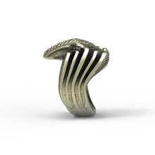Load image into Gallery viewer, Bronze Vented Cobra Ring