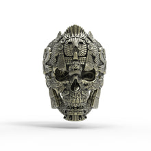 Load image into Gallery viewer, Bronze Meso Skull Ring