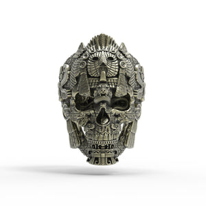 Bronze Meso Skull Ring