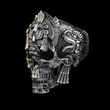 Cargar imagen en el visor de la galería, Anillo de calavera meso de ley