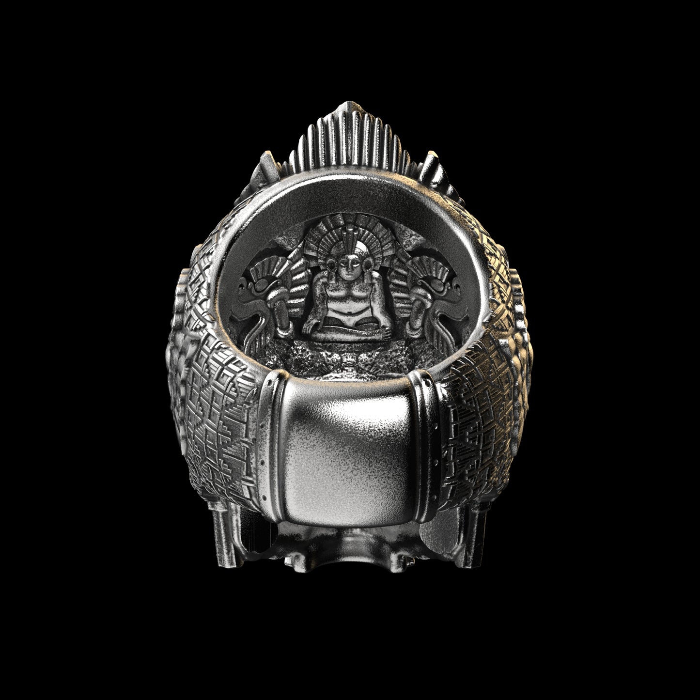 Anillo de calavera meso de ley