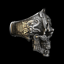 Cargar imagen en el visor de la galería, Anillo de calavera meso de ley