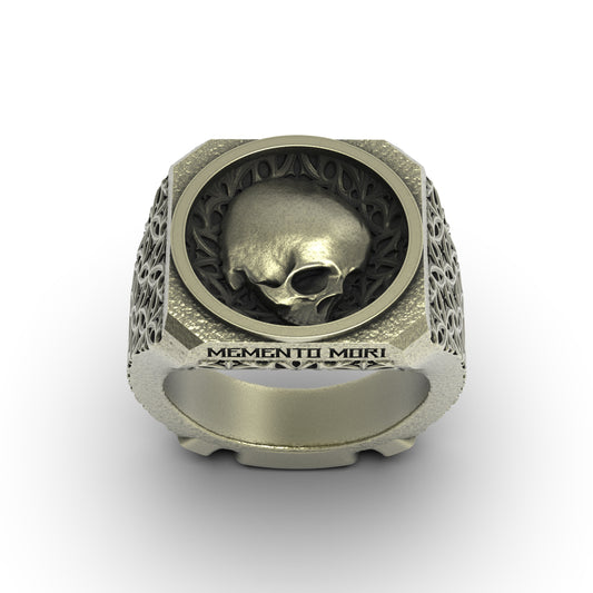 Brass Stoic Signet Ring