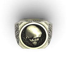 Load image into Gallery viewer, Brass Stoic Signet Ring