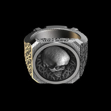 Load image into Gallery viewer, Stoic Signet Ring Sterling Silver