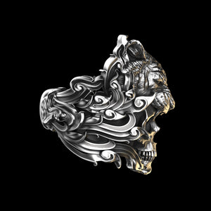 Tiger Skull Sterling Silver