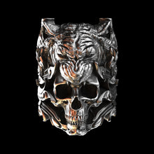 Load image into Gallery viewer, Tiger Skull Sterling Silver