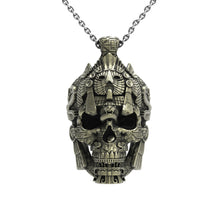 Load image into Gallery viewer, Brass MesoSkull Necklace