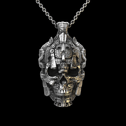 Meso Skull Sterling Pendant