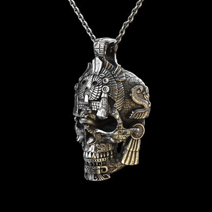 Meso Skull Sterling Pendant