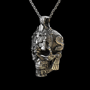 MesoSkull Necklace Sterling Silver