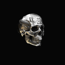 Cargar imagen en el visor de la galería, Anillo TechSkull.1 de plata de ley